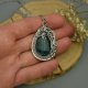 Wisior zielony apatyt wire wrapping stal chirurgiczna wisiorek