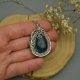 Wisior zielony apatyt wire wrapping stal chirurgiczna wisiorek