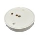 Stary ceramiczny plafon lampa warsztatowa ZAOS Wilkasy Polska lata 50/60. Loft