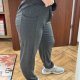 Legginsy czarne szare sportowe z kieszeniami 90% poliester 4XL / 48 / 20