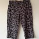 Wzorzyste leginsy spodnie 3/4 Lands' End czarno-szare XXL / 44 / 16