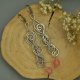 Długie kolczyki kwarc malinowy, wire wrapping, stal chirurgiczna