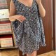 Granatowa szyfonowa tunika w drobne kwiaty • Lane Bryant • EU 62–66 • 8XL–10XL 9XL / 58 / 30