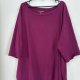 Bordowa bluzka Woman Within oversize plus size 100% bawełna 9XL / 58 / 30 Woman Within