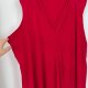 Czerwona bluzka bez rękawów Lane Bryant 9XL / 58 / 30 wrap oversize plus size