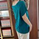Turkusowa bluzka Avenue 100% Pima Cotton oversize plus size 5XL / 50 / 22
