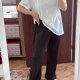 Zestaw: biała koszulka V-neck + czarna spódnico-spodenki Shein 4XL / 48 / 20