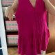 Tunika sukienka Nine West fuksja oversize boho 5XL / 50 / 22