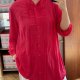 Samoon Gerry Weber koszula malinowa fuksja plisy elegancka 4XL / 48 / 20