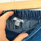 Croft & Barrow XXL rybaczki jeansowe granatowe kotwice gumka w pasie XXXL / 46 / 18
