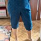Croft & Barrow XXL rybaczki jeansowe granatowe kotwice gumka w pasie XXXL / 46 / 18
