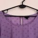 Fioletowa transparentna bluzka groszki elegancka oversize 8XL / 56 / 28