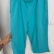 Alfred Dunner 2X turkusowe rybaczki capri elastyczny pas lekka dzianina plus size 5XL / 50 / 22