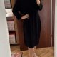 Chico’s Travelers czarna sukienka midi jersey oversize 4XL / 48 / 20