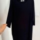 Chico’s Travelers czarna sukienka midi jersey oversize 4XL / 48 / 20
