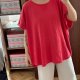 Maurices czerwona bluzka oversize basic luźny fason plus size 9XL / 58 / 30