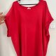 Maurices czerwona bluzka oversize basic luźny fason plus size 9XL / 58 / 30
