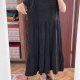Czarna sukienka tiered z marszczeniem Terra Sky 28W-30W oversize plus size 9XL / 58 / 30