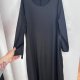 Czarna maxi sukienka z długim rękawem oversize Shein Curve plus size 4XL / 48 / 20