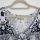 Szaro-biała bluzka paisley Roaman's 3X oversize plus size 8XL / 56 / 28