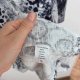 Szaro-biała bluzka paisley Roaman's 3X oversize plus size 8XL / 56 / 28