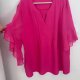 Różowa szyfonowa tunika boho scomchik Plus Size   XXL 3XL 4XL 5XL / 50 / 22