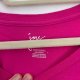 Neonowa różowa koszulka damska Imnyc Plus Size 100% bawełna oversize 8XL / 56 / 28