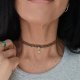 Delikatny choker z amazonitem