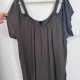 Oliwkowa bluzka Torrid (8-9XL) cold shoulder oversize letnia 8XL / 56 / 28