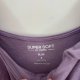Liliowa bluzka Torrid Super Soft 4 (8-9XL) z falbankami cold shoulder 7XL / 54 / 26
