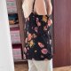 Czarna bluzka w kwiaty Torrid 4 (8-9XL) cold shoulder z wiązaniem 8XL / 56 / 28