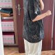 Czarna bluzka w kwiatki Torrid Heritage 5 ruffled sleeves 100% bawełna 8XL / 56 / 28
