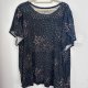 Czarna bluzka w kwiatki Torrid Heritage 5 ruffled sleeves 100% bawełna 8XL / 56 / 28