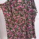 Khaki bluzka w różowe kwiaty EVRI Plus Size oversize z dekoltem V 9XL / 58 / 30·Bardzo dobry