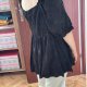 Czarna bluzka damska z bufiastymi rękawami i marszczonym tyłem boho romantyczna Vintage Love 5XL / 50 / 22