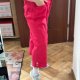 Różowe rybaczki JM Collection 18 20 bawełna elastan letnie XXXL / 46 / 18