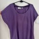 Lawendowa oversize bluzka Avenue 8XL okrągły dekolt miękka bawełna 8XL / 56 / 28
