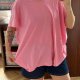 Pudroworóżowa koszulka V-neck Avenue 9XL bawełniana oversize Plus Size 9XL / 58 / 30