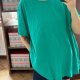 Zielona oversize koszulka Essentials 9XL dekolt okrągły bawełniana 9XL / 58 / 30