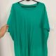 Zielona oversize koszulka Essentials 9XL dekolt okrągły bawełniana 9XL / 58 / 30