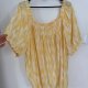 Żółta bluzka hiszpanka Torrid wiązana w pasie oversize boho 8XL / 56 / 28