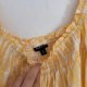 Żółta bluzka hiszpanka Torrid wiązana w pasie oversize boho 8XL / 56 / 28