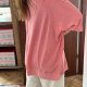 Pudroworóżowa oversize bluzka Terra & Sky 9XL 3/4 raglan rękaw 9XL / 58 / 30
