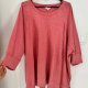 Pudroworóżowa oversize bluzka Terra & Sky 9XL 3/4 raglan rękaw 9XL / 58 / 30