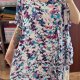 Kolorowa bluzka tunika Roaman's (30/32) dluga plus size luzna 9XL / 58 / 30