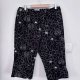 Czarne capri z białym haftem kwiatowym Talbots Woman Petites 14W XL / 42 / 14