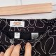 Czarne capri z białym haftem kwiatowym Talbots Woman Petites 14W XL / 42 / 14