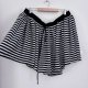 Torrid spódnico-spodenki Plus Size paski czarno-białe rozkloszowane USA 5XL / 50 / 22