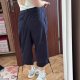 Avenue spodnie rybaczki Plus Size granatowe bawełniane regulowane nogawki USA 6XL / 52 / 24