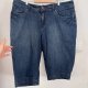ANA Jeans rybaczki jeansowe Plus Size ciemny denim elastyczne 5XL / 50 / 22